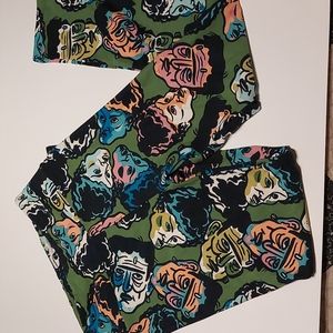 Lularoe Frankenstein & Bride Printed Halloween Leggings